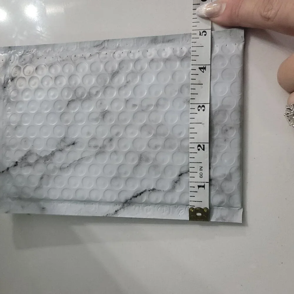 Marble-Print Bubble Mailers Set Of 37 - 5” x 7” Self-Seal Padded Envelopes